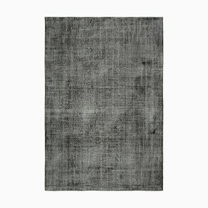 Turkish Black Overdyed Rug