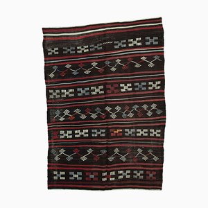 Tapis Kilim Vintage Marron