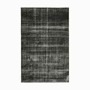 Turkish Black Overdyed Rug