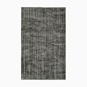 Turkish Black Overdyed Rug