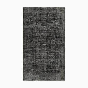 Tapis en Laine Surteintée Noir