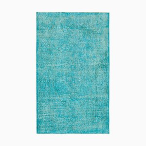 Turkish Turquoise Overdyed Rug