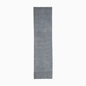 Turkish Grey Overdyed Runner Rug