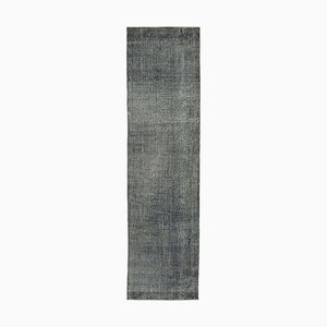 Turkish Grey Overdyed Runner Rug