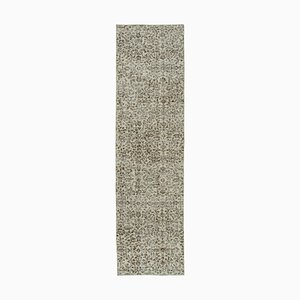 Beige Overdyed Runner Rug