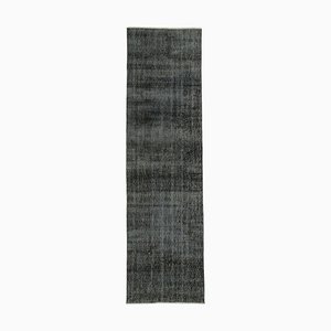 Black Overdyed Runner Rug