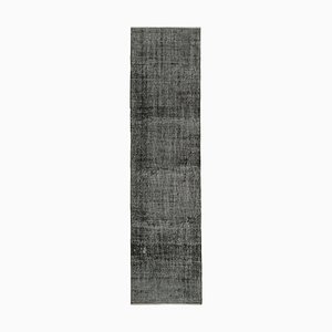 Tapis de Couloir Vintage Surteinté Noir