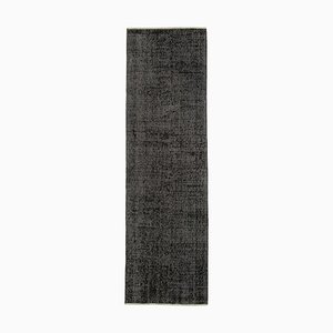 Black Overdyed Runner Rug