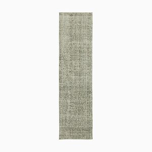 Turkish Grey Overdyed Runner Rug