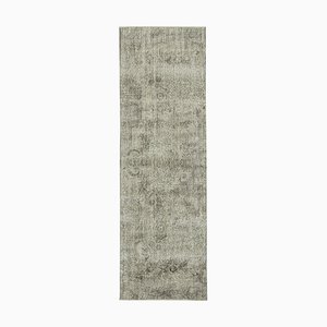 Vintage Grey Overdyed Runner Rug