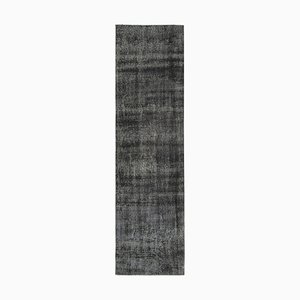 Tapis de Couloir Vintage Surteinté Noir