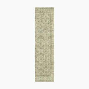 Beige Overdyed Runner Rug