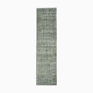 Vintage Grey Overdyed Runner Rug