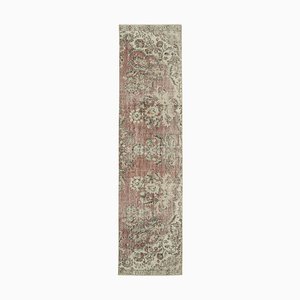 Beige Overdyed Runner Rug