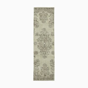 Beige Overdyed Runner Rug