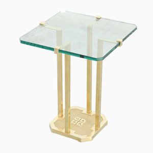Vintage Brass Side Table by Peter Ghyczy
