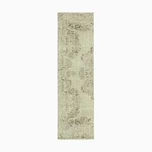 Beige Overdyed Runner Rug