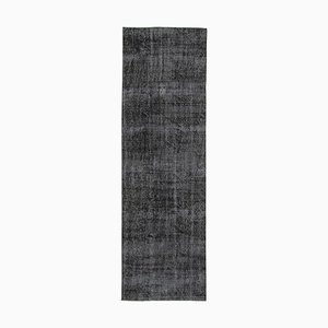 Tapis de Couloir Vintage Surteinté Noir