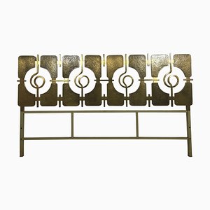 Double Headboard in Brass attributed to Luciano Frigerio, Italy, 1970