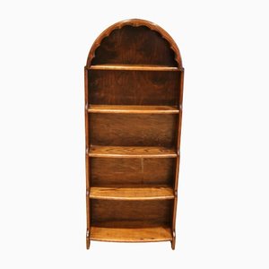 Dutch Style Arch Top Waterfall Bookcase, 1930s