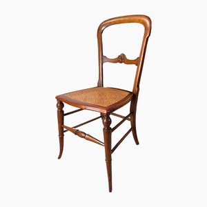 Walnut, Fruitwood and Cane Show Chair, 1850s