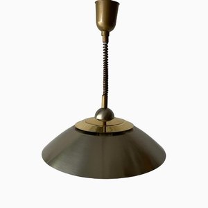 Lampe à Suspension en Chrome et Métal Doré par TZ, Allemagne, 1970s