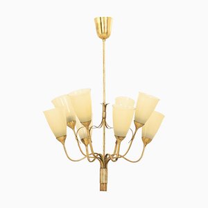 Model 9007/8 Ceiling Lamp attributed to Paavo Tynell for Idman, 1950s