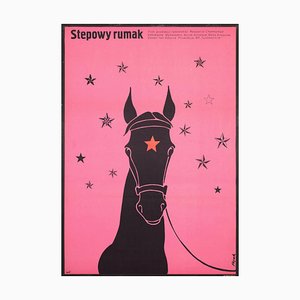 Polish Horse of the Steppe Film Movie Poster from Flisak, 1979