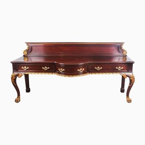 Antique Gilt Mahogany Serving Table, 1800s