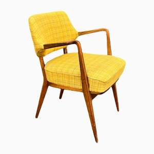 Gelber Vintage Vintage Sessel von Walter Knoll, 1950er