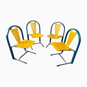 French Lounge Chairs from Baumann Argos, 1980s, Set of 4