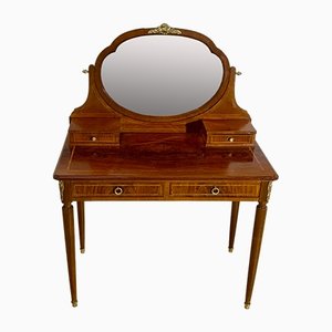 Louis XVI Style Dressing Table in Rosewood Marquetry