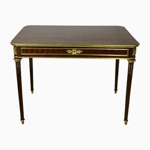 Bureau Antique en Marqueterie de Bois