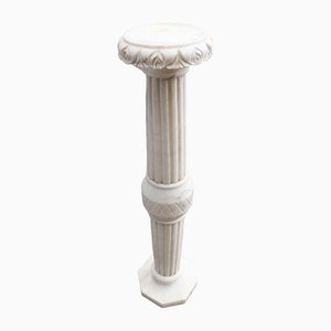 Colonne Piédestal en Marbre Blanc, 1991