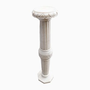 Columna de pedestal de mármol blanco, 1991