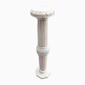 Pedestal Column in White Marble, 1991