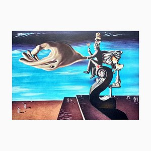 Salvador Dalí, The Hand (The Remorse of Conscience), Cromolitografía original, años 80