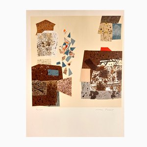 Max Papart, Cutting Abstract Composition, cromolitografía, 1966