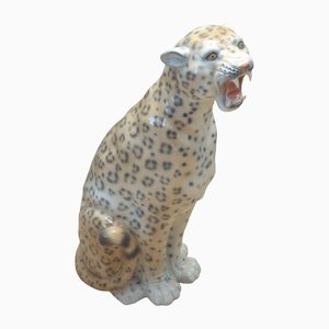 Großer Leopard aus Keramik, 1975