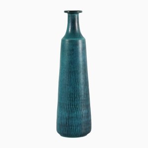 Modern Danish Turquoise Blue Ceramic Vase by Gunnar Nylund for Nymølle, 1960s