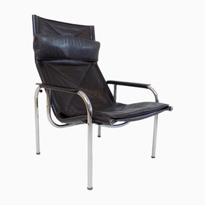 HE1106 Leather Lounge Chair by Hans Eichenberger for Strässle, 1960s