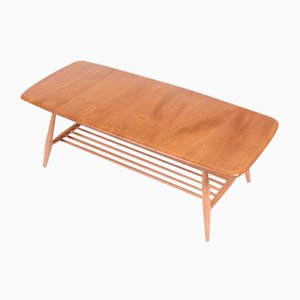 Plank Coffee Table with Magazine Rack in Ash and Beech by Lucian Ercolani for Ercol, 1960s