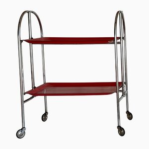 Mid-Century Dinette Foldable Serving Trolley, 1950s