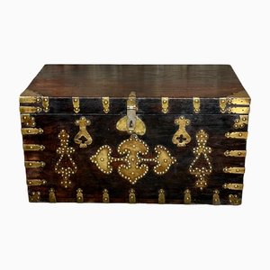 Late 19th Century Indian Chest in Studded Wood