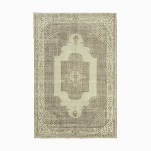 Tapis Vintage en Coton Beige, Turquie