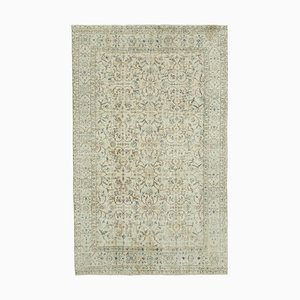 Tapis Vintage en Coton Beige, Turquie