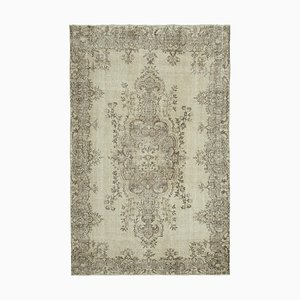 Tapis Vintage en Coton Beige, Turquie