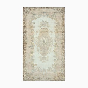 Tapis Vintage en Coton Beige, Turquie