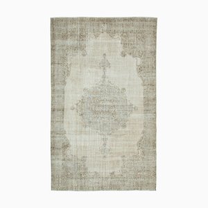 Vintage Turkish Area Rug in Faded Cotton