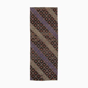 Brown Oriental Kilim Runner Rug